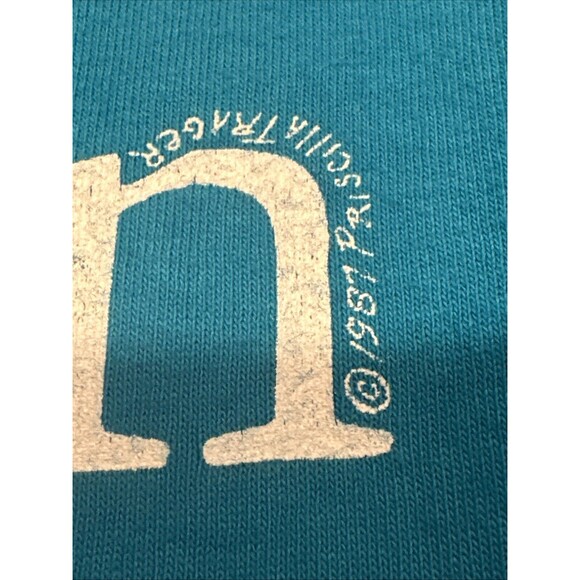 ROME PARIS LONDON CAMBRIA Shirt Single Stitch Lrg JERZEES Blue Vintage - Picture 4 of 6